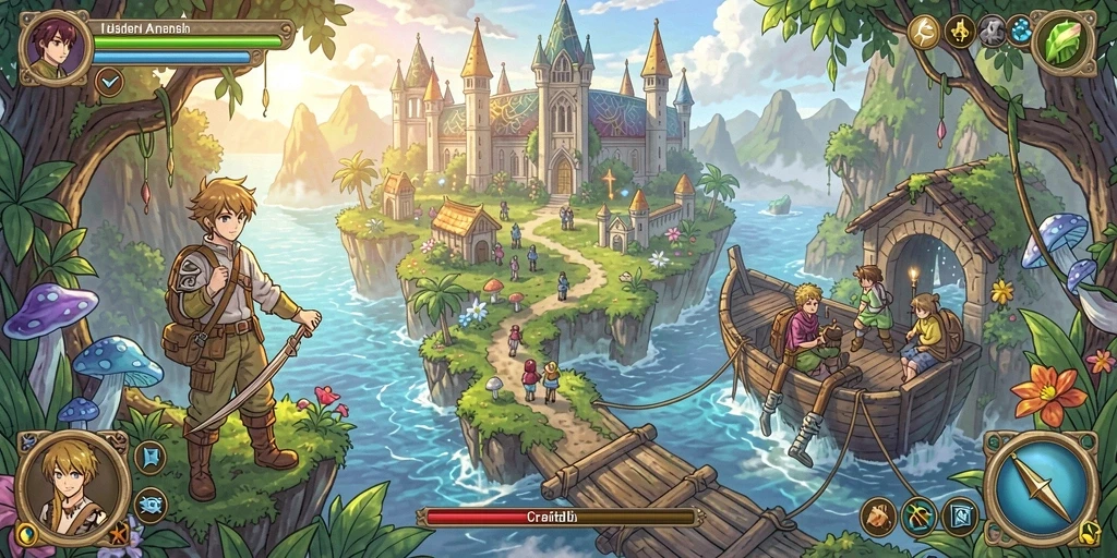 oce69 - Mode multiplayer yang memungkinkan interaksi dengan teman.