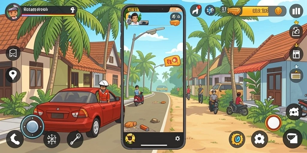 v07 - Tangkapan layar menampilkan karakter yang sedang dalam mode upgrade.